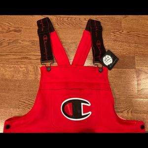 Champion Overall Super Fleece 3.0 Red and Black